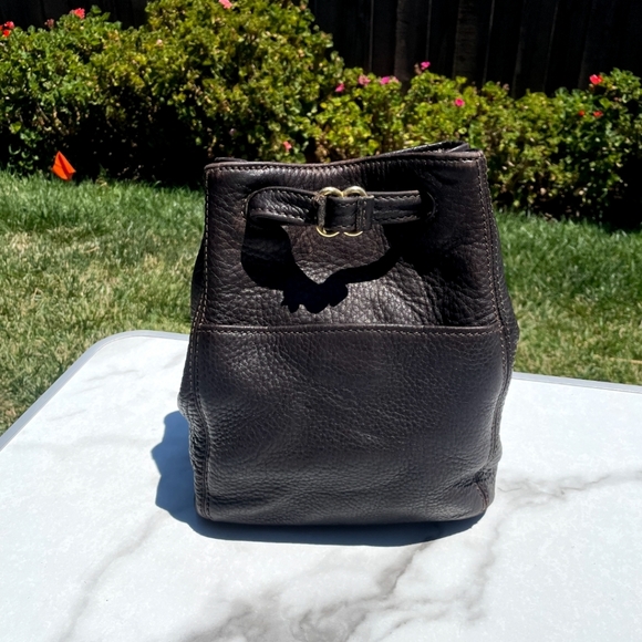 Vintage Coach Sonoma Drawstring Pebbeled Leather Bag in Black. #4923 - Picture 2 of 11